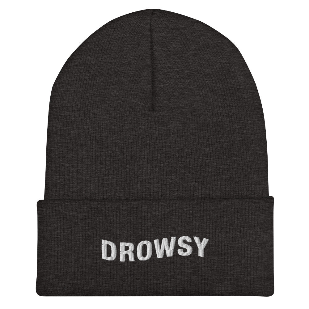 Embroidered Drowsy Beanie